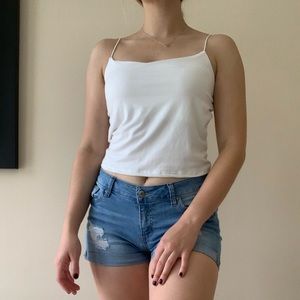 White Crop Top